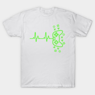 Gamer Heart Beat Video Game Lover T-Shirt